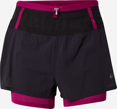 ASICS Спортен панталон 'Fujitrail' в розово / черно, Преглед на продукта