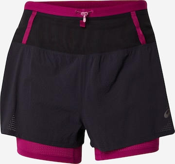 Regular Pantaloni sport 'Fujitrail' de la ASICS pe negru: față