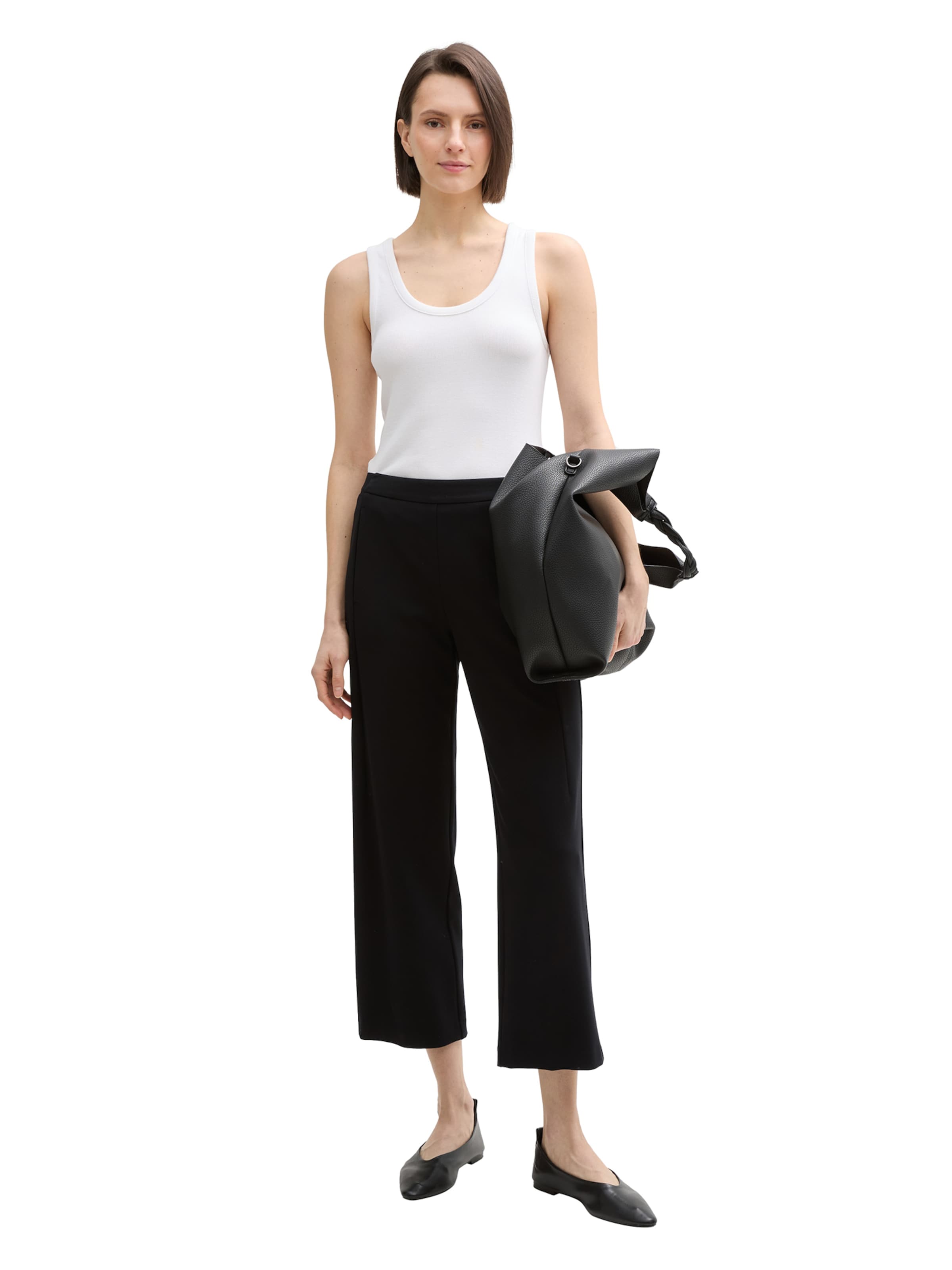 TOM TAILOR Regular Hose in Schwarz