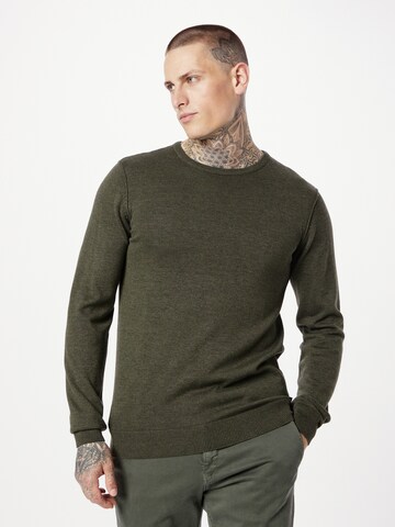 Pullover di BLEND in verde: frontale