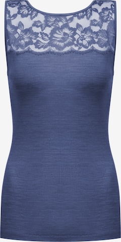 Mey Unterhemd 'Wool Love' in Blau: Vorderseite