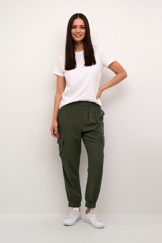 Kaffe Tapered Cargo Pants in Green