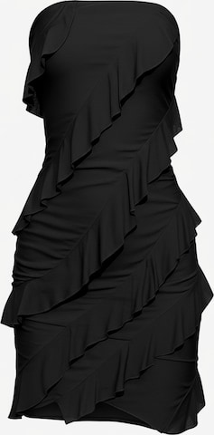 Imily Bela Koktejlové šaty – černá: přední strana