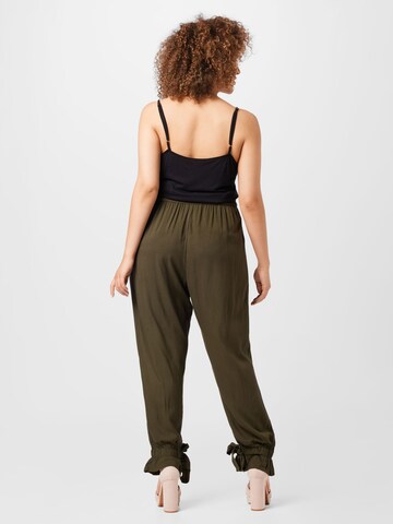 ABOUT YOU Curvy Tapered Trousers 'Madita' in Green