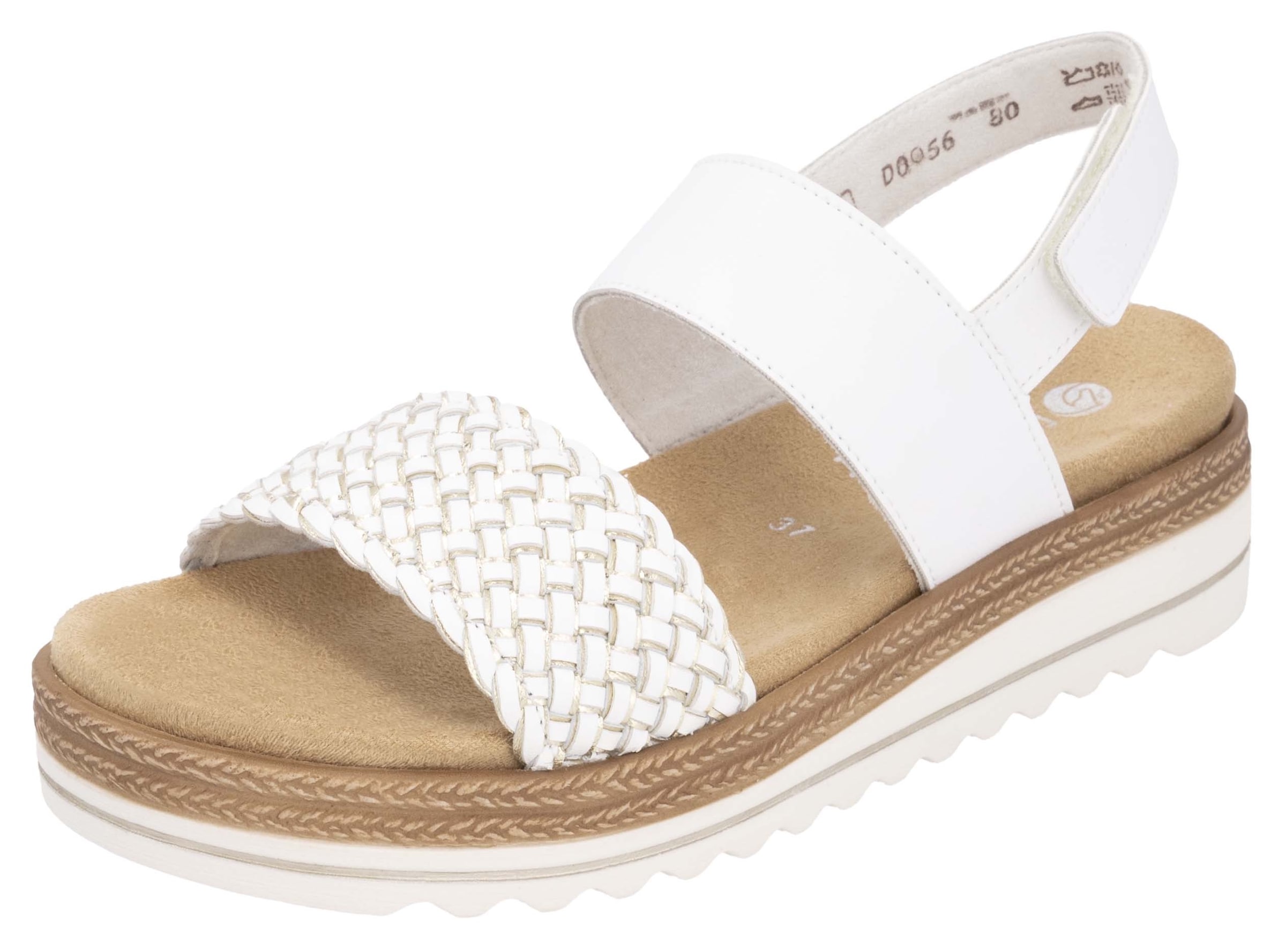 REMONTE Sandals in White: front