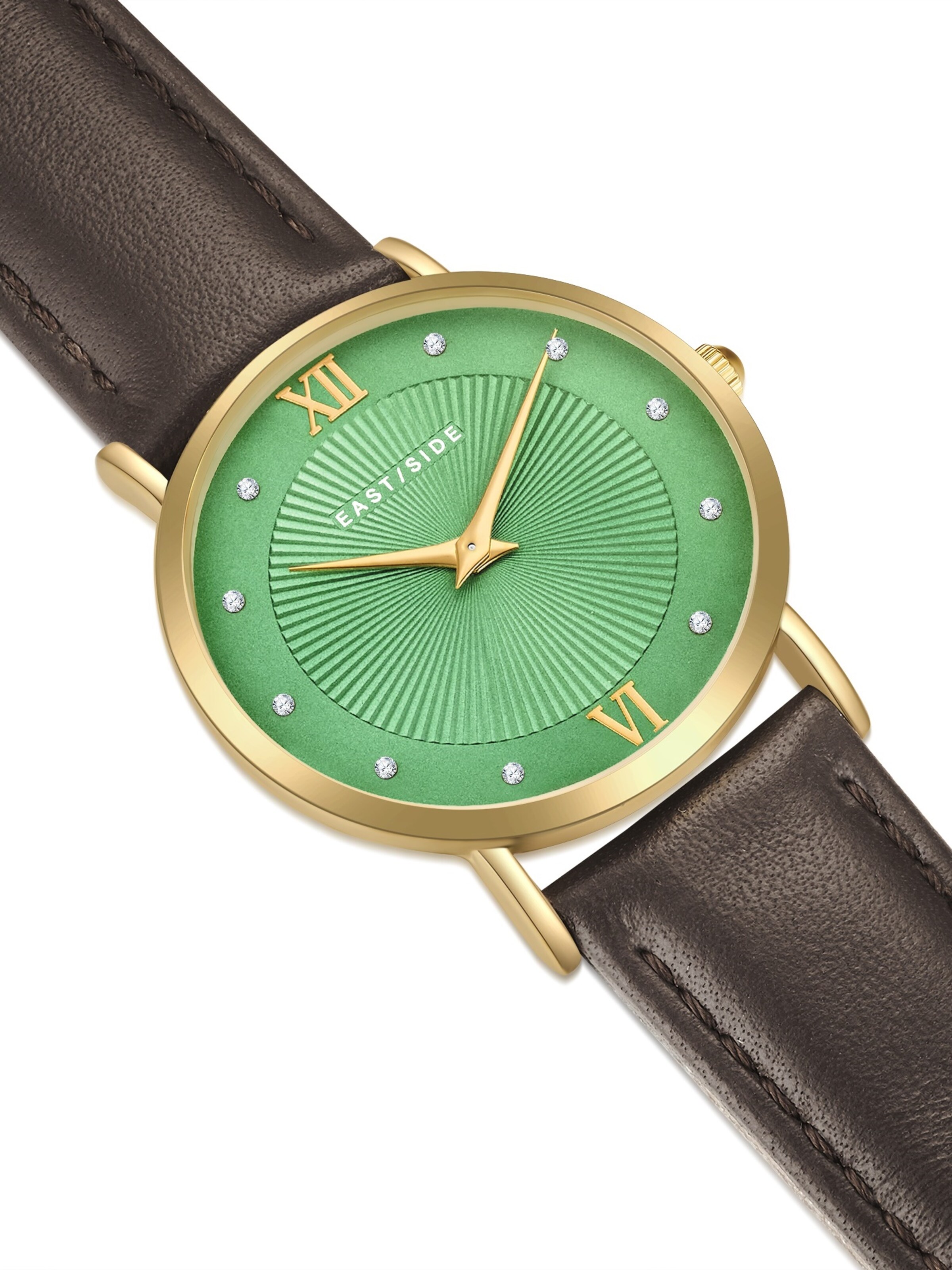 Orologio analogico di Eastside in marrone