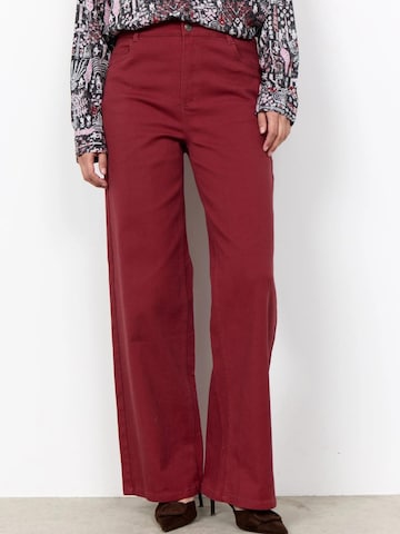 Pantaloni 'SC-Bess 2-B Oxblood broek' di Soyaconcept in rosso: frontale