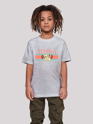 F4NT4STIC T-Shirt 'Disney König der Löwen Simba' in Grau: predná strana