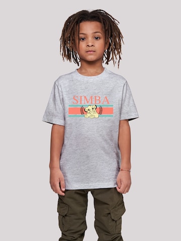 F4NT4STIC Shirt 'Disney König der Löwen Simba' in Grijs: voorkant