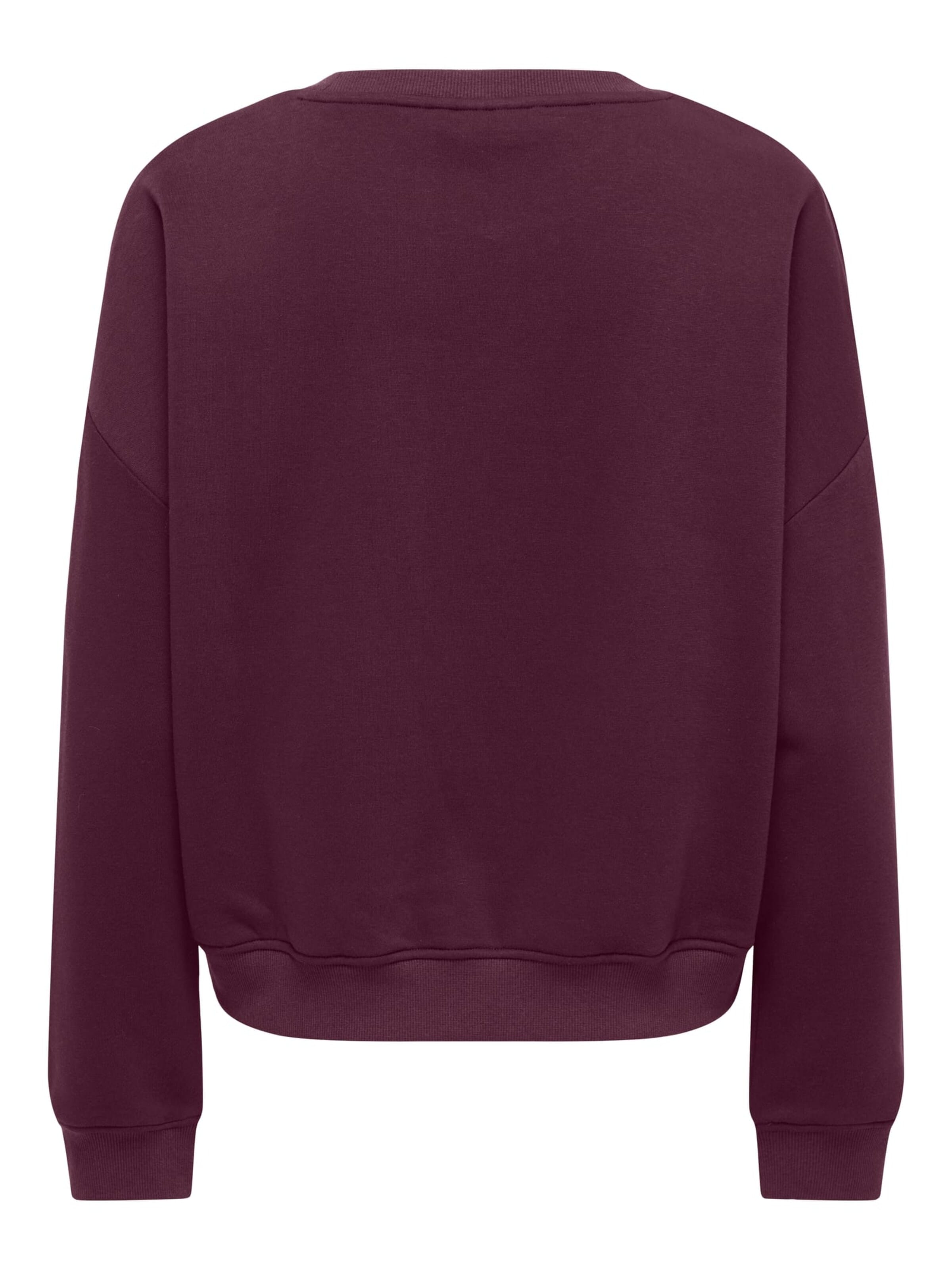 ONLY Sweatshirt 'ONLSweat' in Rood