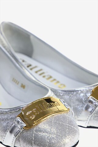 Galliano Flats & Loafers in 36 in Silver