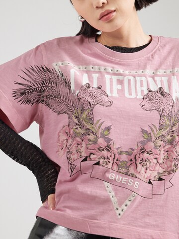 T-shirt 'CALIFORNIA' GUESS en rose