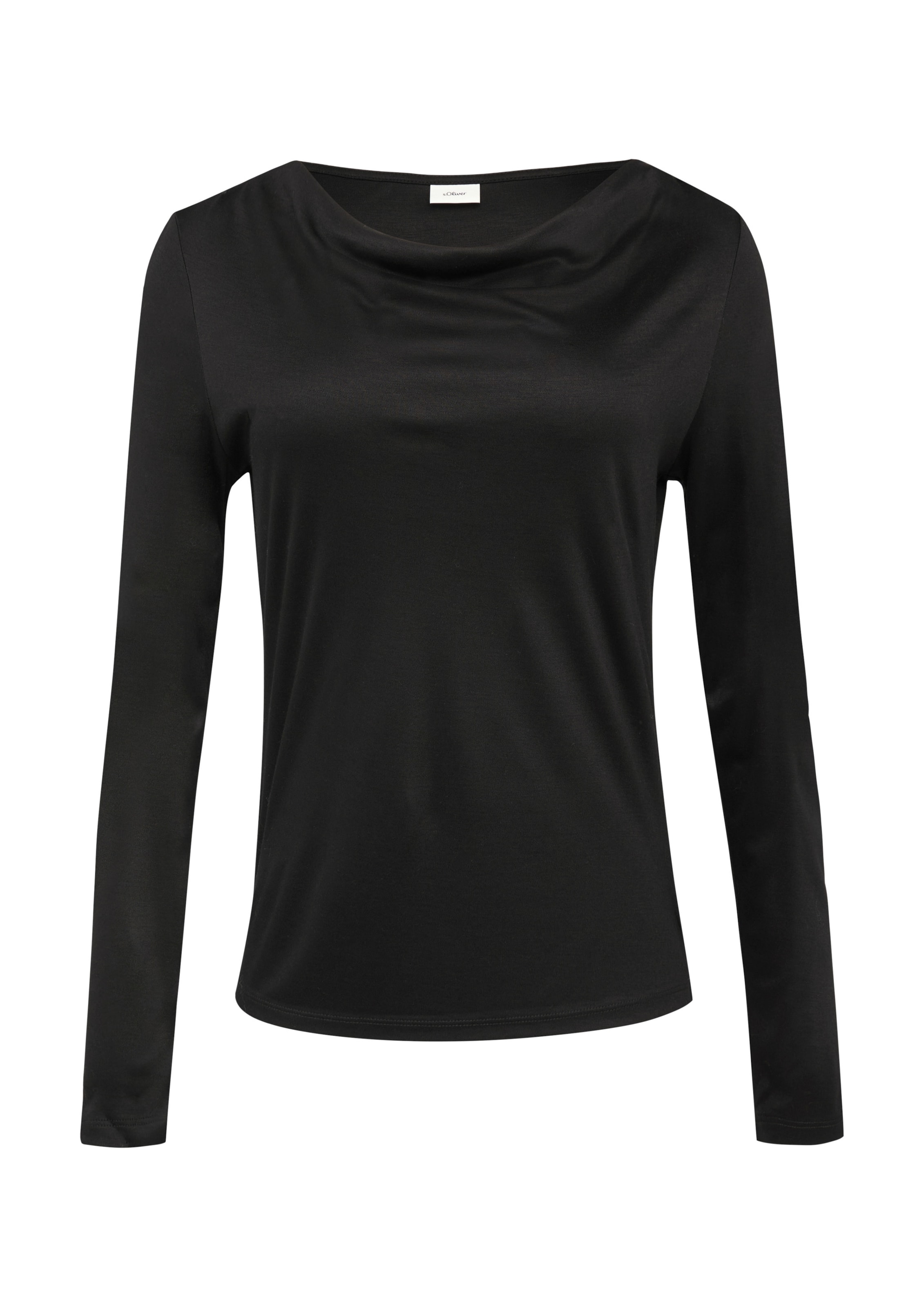 s.Oliver BLACK LABEL Shirt in Zwart: voorkant