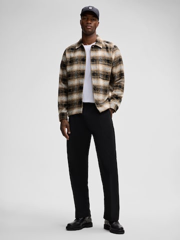STRELLSON Comfort fit Overhemd 'Noel' in Beige
