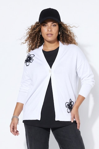 MIAMODA Knit cardigan in White