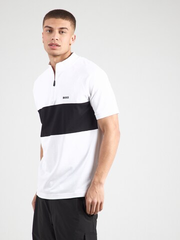 Tricou funcțional 'Pollan' de la BOSS pe alb: față