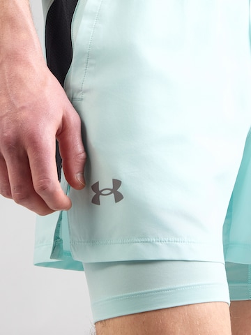 UNDER ARMOUR Regularen Športne hlače 'LAUNCH' | zelena barva
