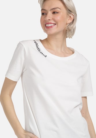 T-shirt HELMIDGE en blanc : devant