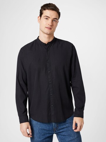 ESPRIT Regular fit Button Up Shirt in Black: front