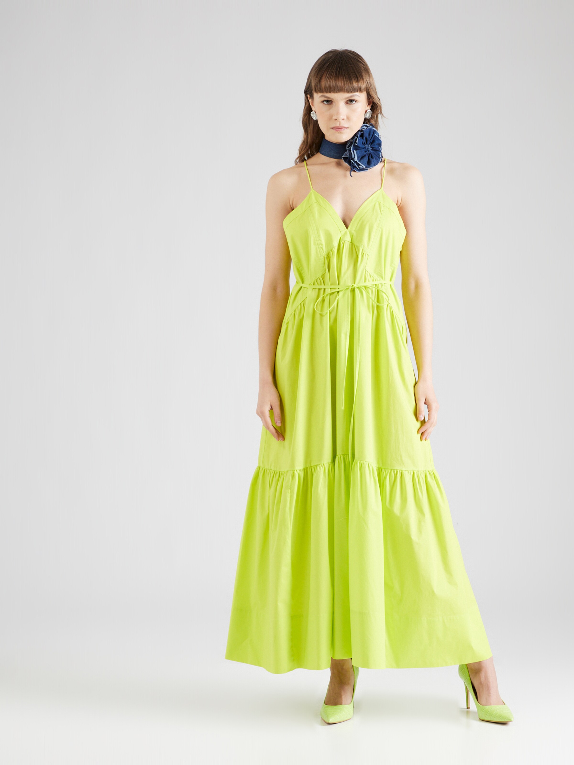Twinset Dress in Lemon Yellow ABOUT YOU
