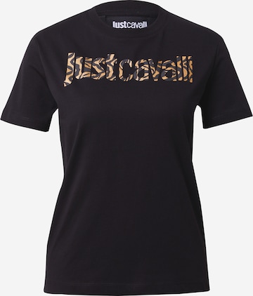 Just Cavalli Тениска в черно: отпред