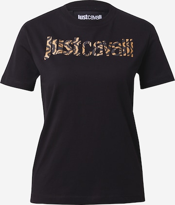 Tricou de la Just Cavalli pe negru: față