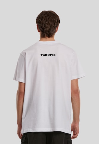 T-Shirt 'Love Türkiye Sign' Mister Tee en blanc
