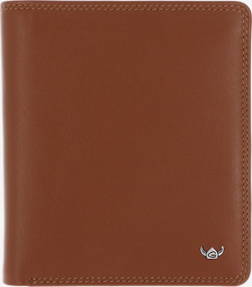 Porte-monnaies ' RFID' GOLDEN HEAD en marron : devant