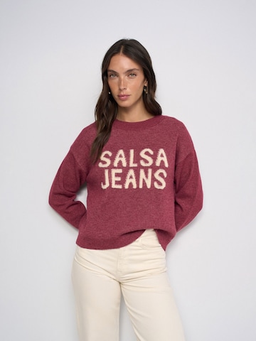Salsa Jeans Pullover in Rot: Vorderseite