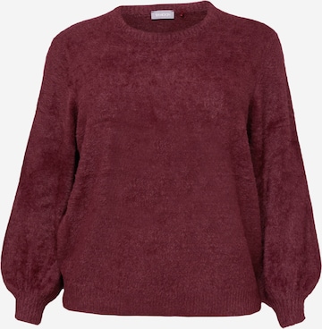 SAMOON Sweter w kolorze czerwony: przód
