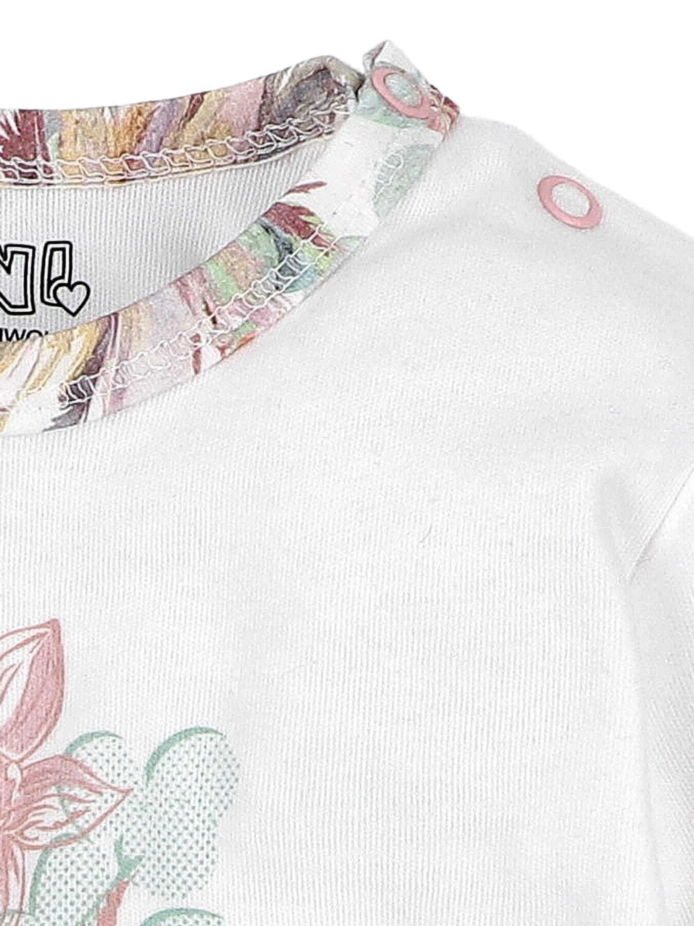 T-Shirt 'Floral' NINI en blanc