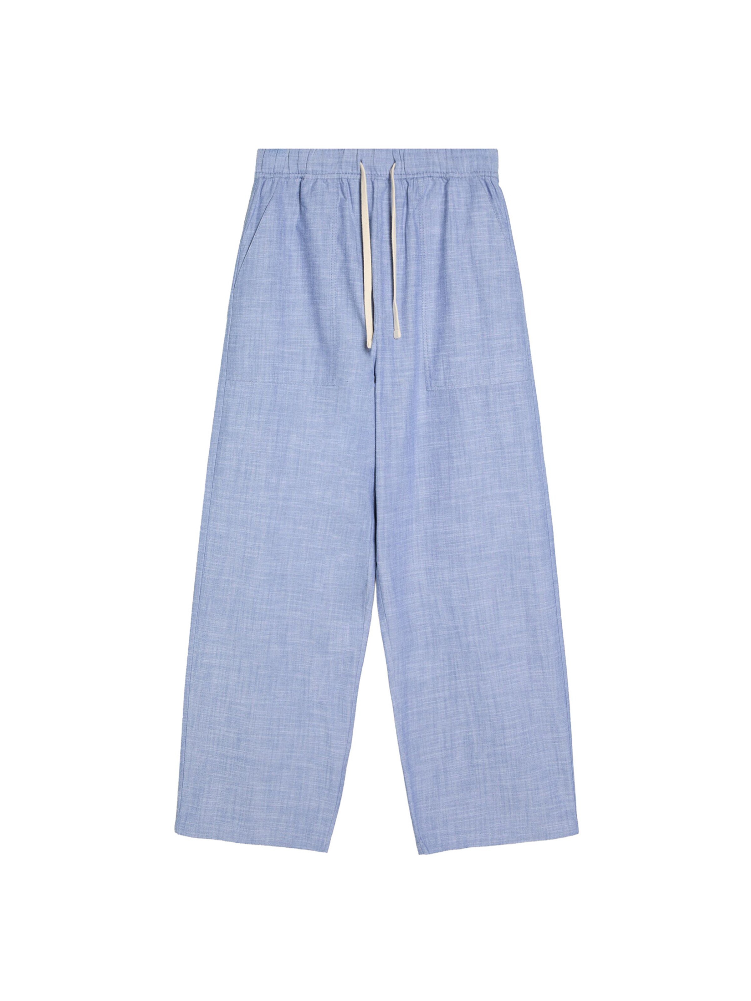 Bershka Broek in 29-30 in de kleur Blauw gemêleerd, Productweergave