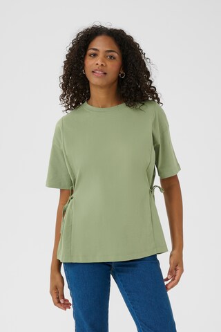 T-shirt 'Danny' Kaffe en vert : devant