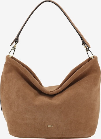 ABRO Handbag 'EBONY BIG' in Brown: front