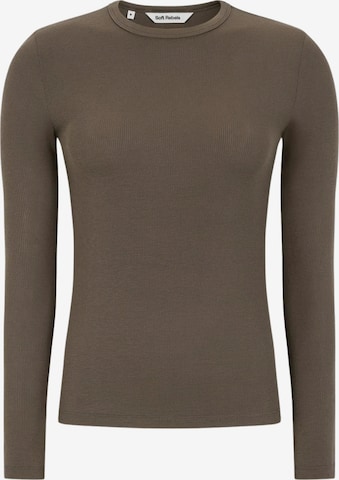 Soft Rebels Shirt 'Fenja' in Braun: Vorderseite