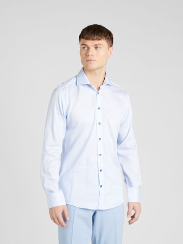 Bruun & Stengade Slim fit Button Up Shirt 'Woodson' in Blue: front