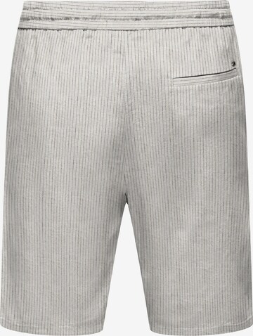 Regular Pantalon 'Linus' Only & Sons en gris