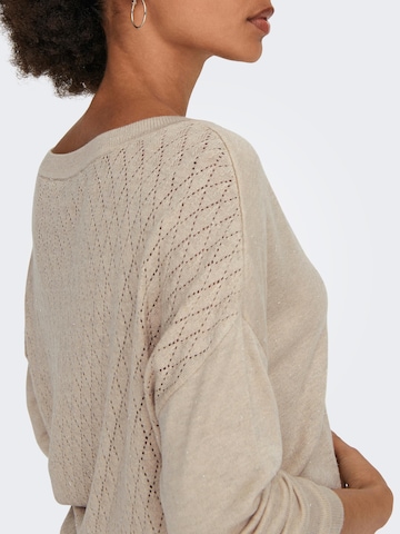 ONLY - Jersey 'ABELLA' en beige