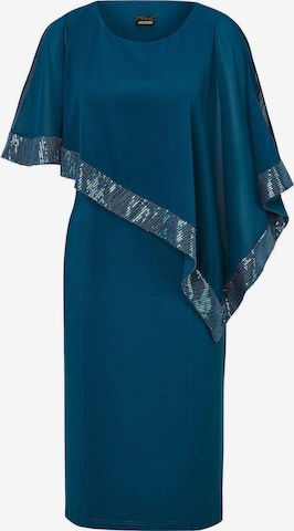 Robe de soirée Goldner en bleu : devant