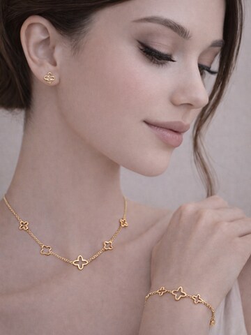 Pure Schmuck Armband 'Clover Infinity'‌‌‌‌‌‌‌ in Gold: Vorderseite