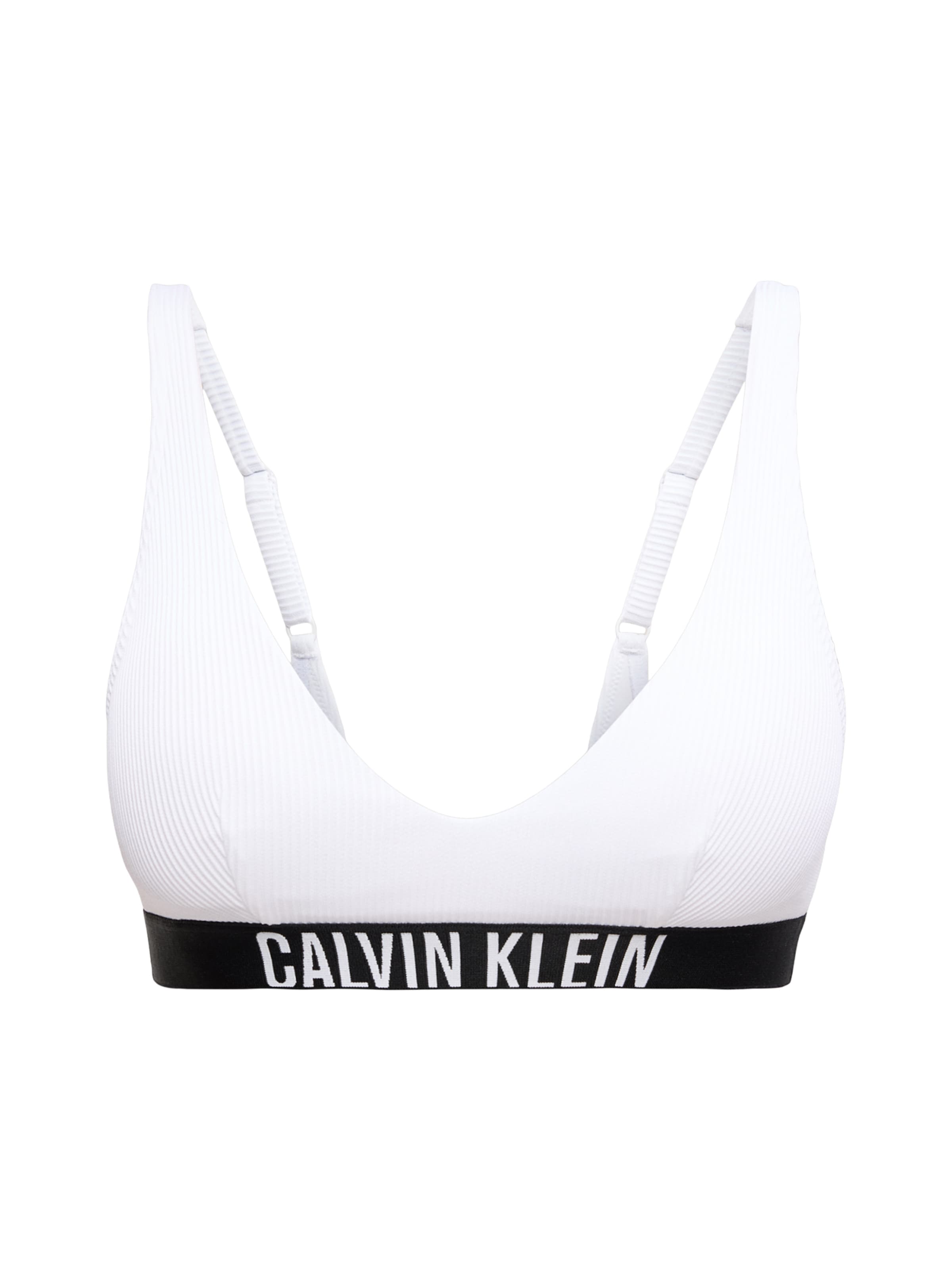 Bustier Hauts de bikini 'Intense Power' Calvin Klein Swimwear en blanc : devant