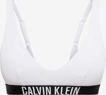 Hauts de bikini 'Intense Power' Calvin Klein Swimwear en blanc : devant