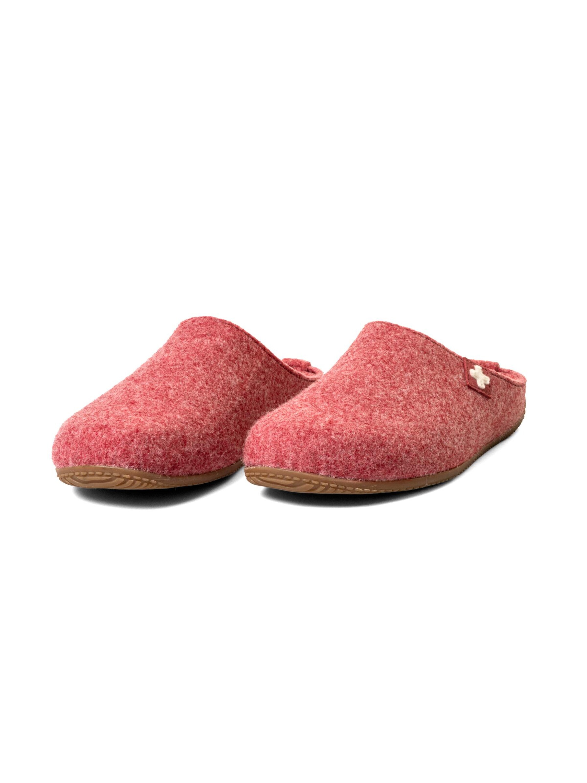 Living Kitzbühel Hausschuh 'Gipfelkreuz Filzpantoffel Gipfelkreuz Filzpantoffel'‌‌‌‌‌‌‌‌ in Rot: Vorderseite