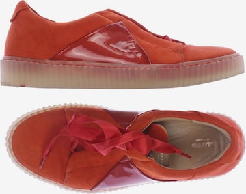 LLOYD Flats & Loafers in 38 in Orange: front