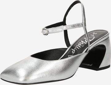 3.1 Phillip Lim - Zapatos destalonado en plata: frente