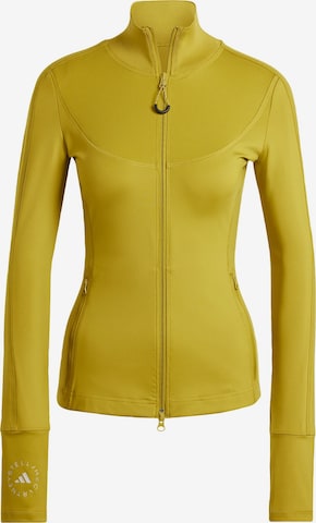 ADIDAS BY STELLA MCCARTNEY - Sudadera con cremallera deportiva 'Truepurpose Training Midlayer' en verde: frente