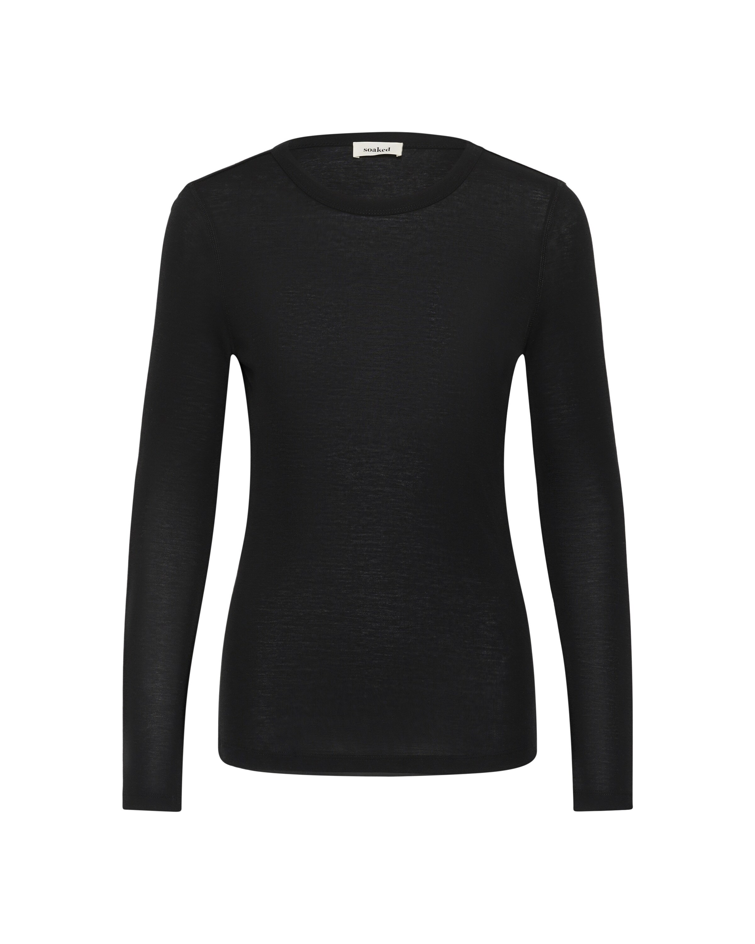 T-shirt 'Inana' SOAKED IN LUXURY en noir : devant