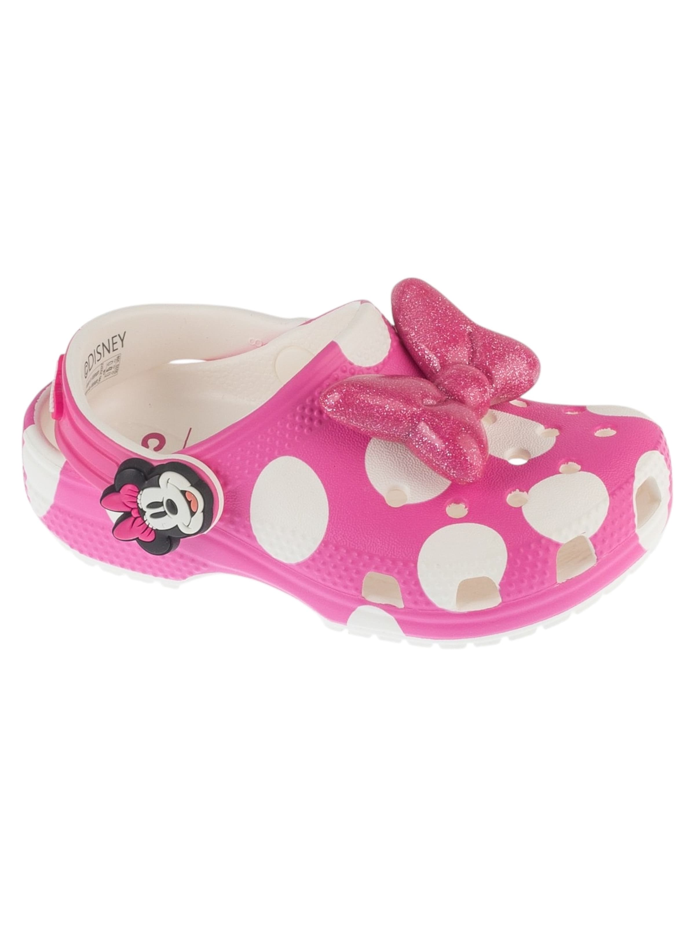 Crocs Sandalen 'Crocs Classic Minnie Mouse Clog T' in Roze: voorkant