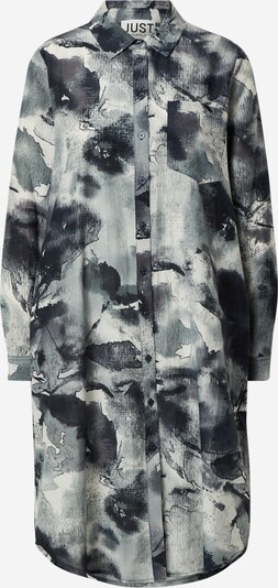JUST FEMALE Shirt dress 'Spirit' in Grey / Black / White, Item view
