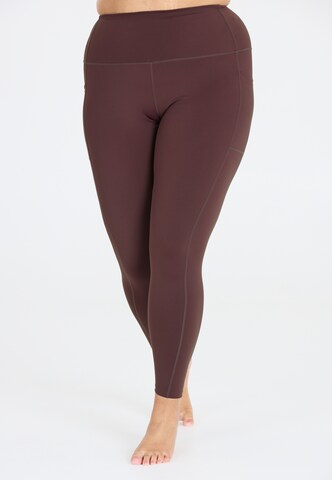 Q by Endurance Slimfit Tights 'Thalia' in Rot: Vorderseite